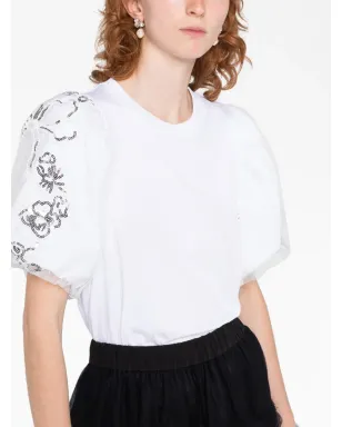 Simone Rocha スパンコール付きコットンTシャツ - サムネイル5