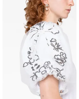 Simone Rocha スパンコール付きコットンTシャツ - サムネイル3