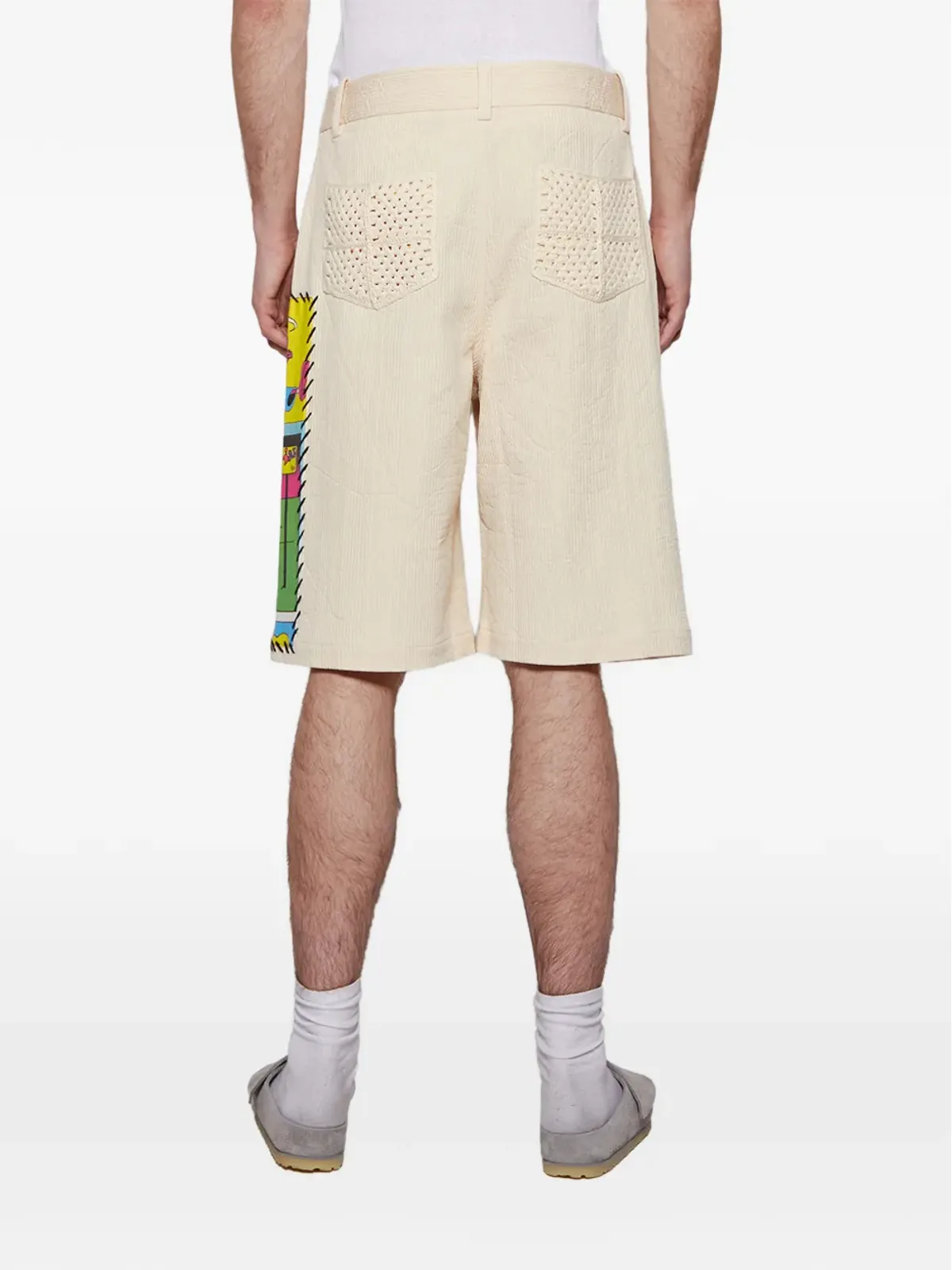 The Elder Statesman ボタン付きショートパンツ - Neutrals - 画像5