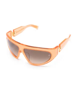 Balmain Eyewear シールドフレーム ティントサングラス（オレンジ） - サムネイル2