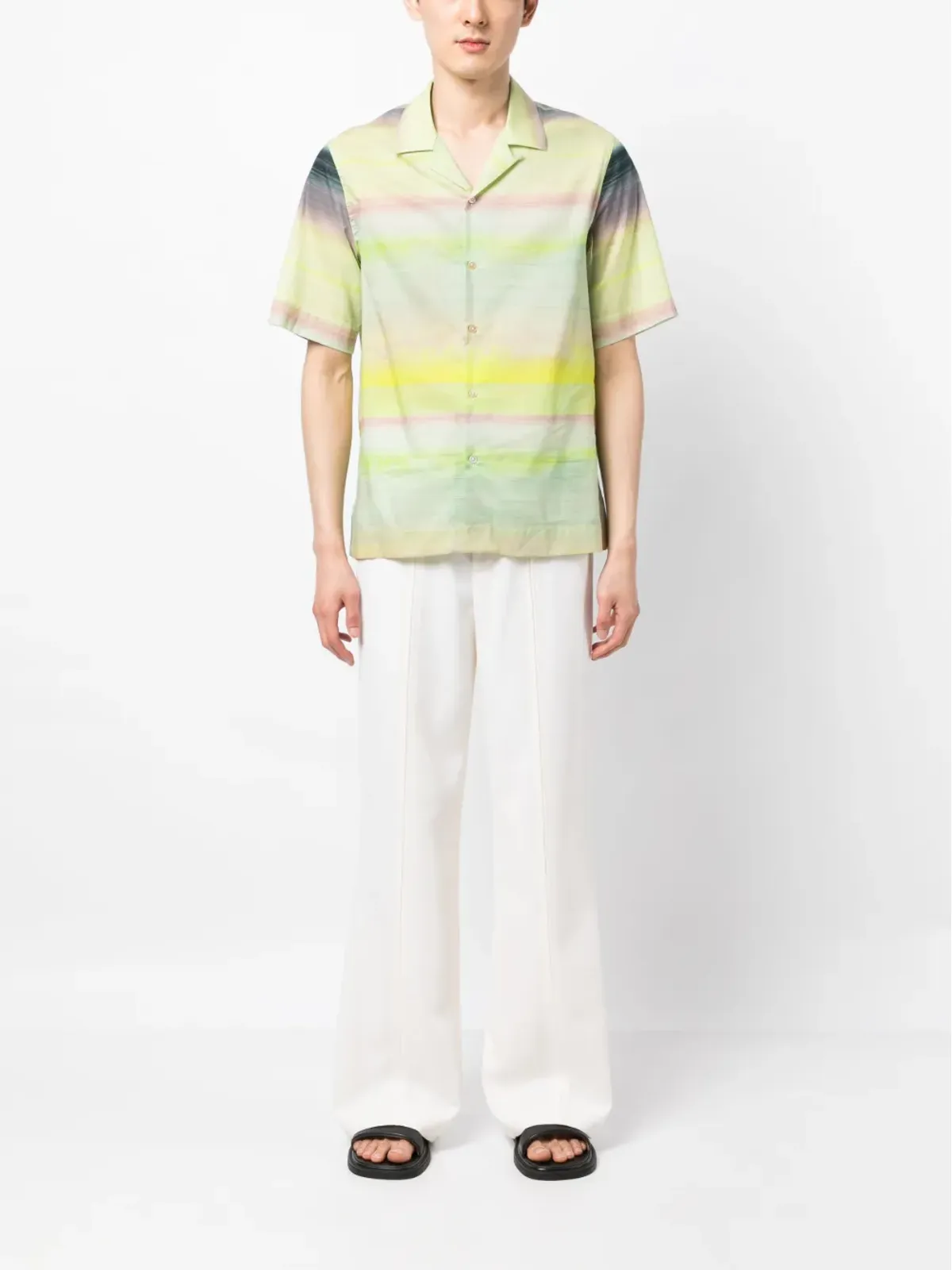 Paul Smith Untitled Stripe 半袖シャツ - 画像2