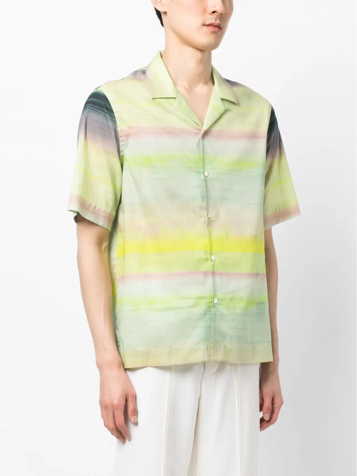 Paul Smith Untitled Stripe 半袖シャツ - 画像3