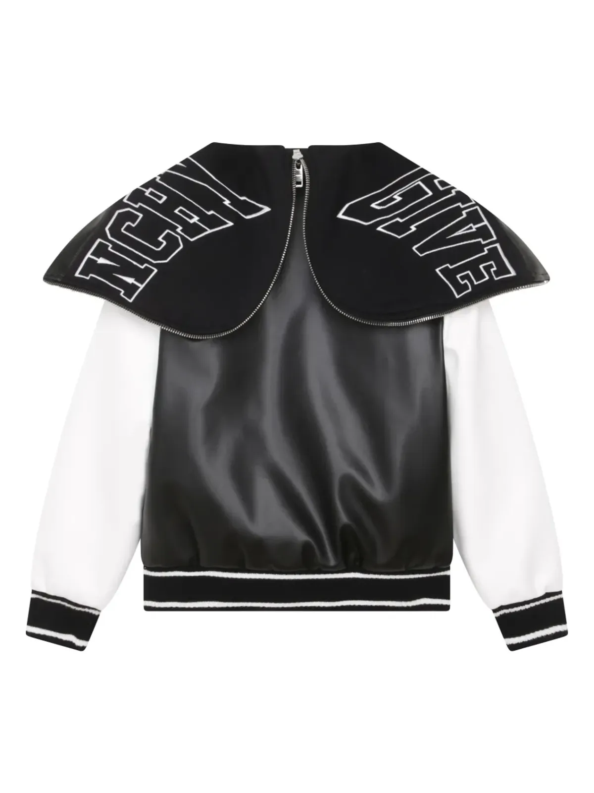 Givenchy Kids ロゴパッチ入りフード付きボンバージャケット - 画像2