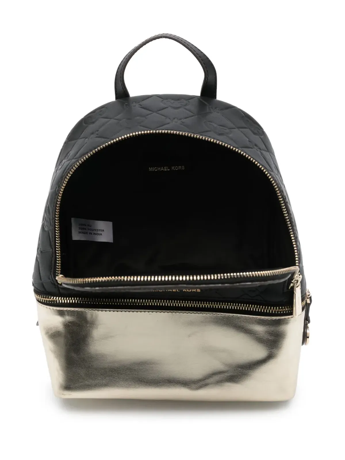 Michael Kors Kids メタリックキルティングバックパック - 画像4