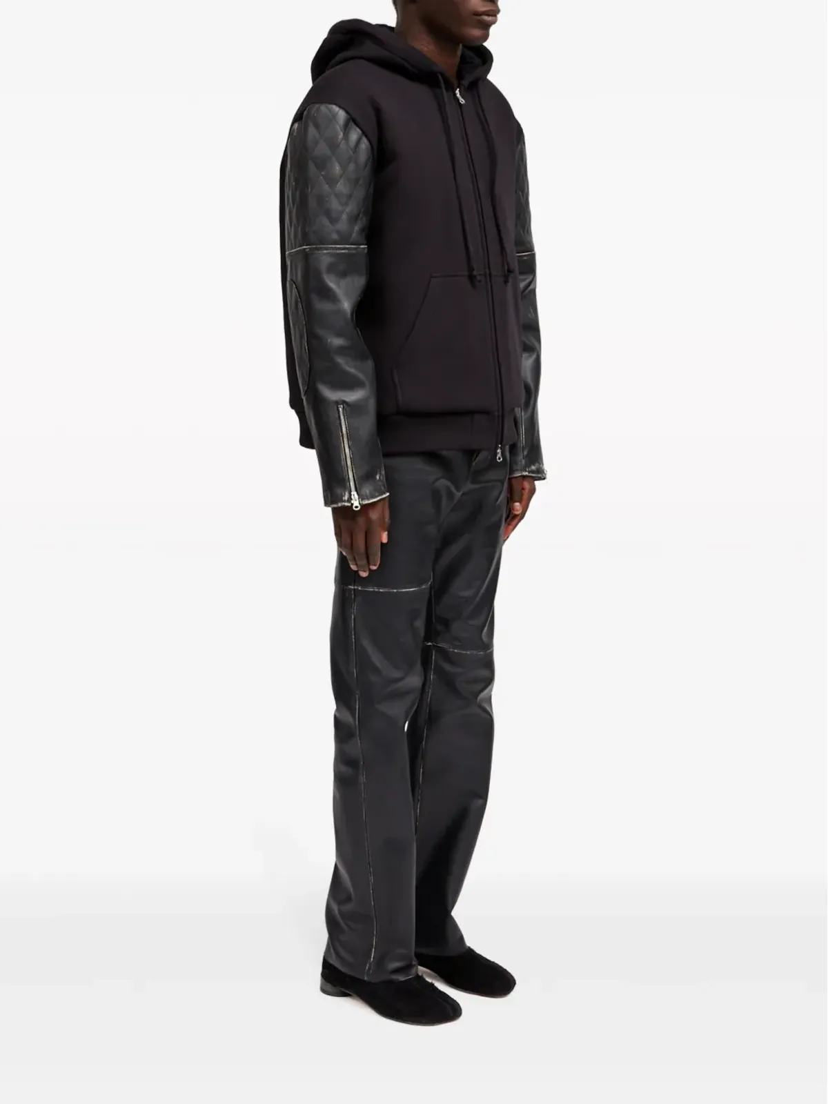 MM6 Maison Margiela ジップアップフード付きジャケット - 画像3