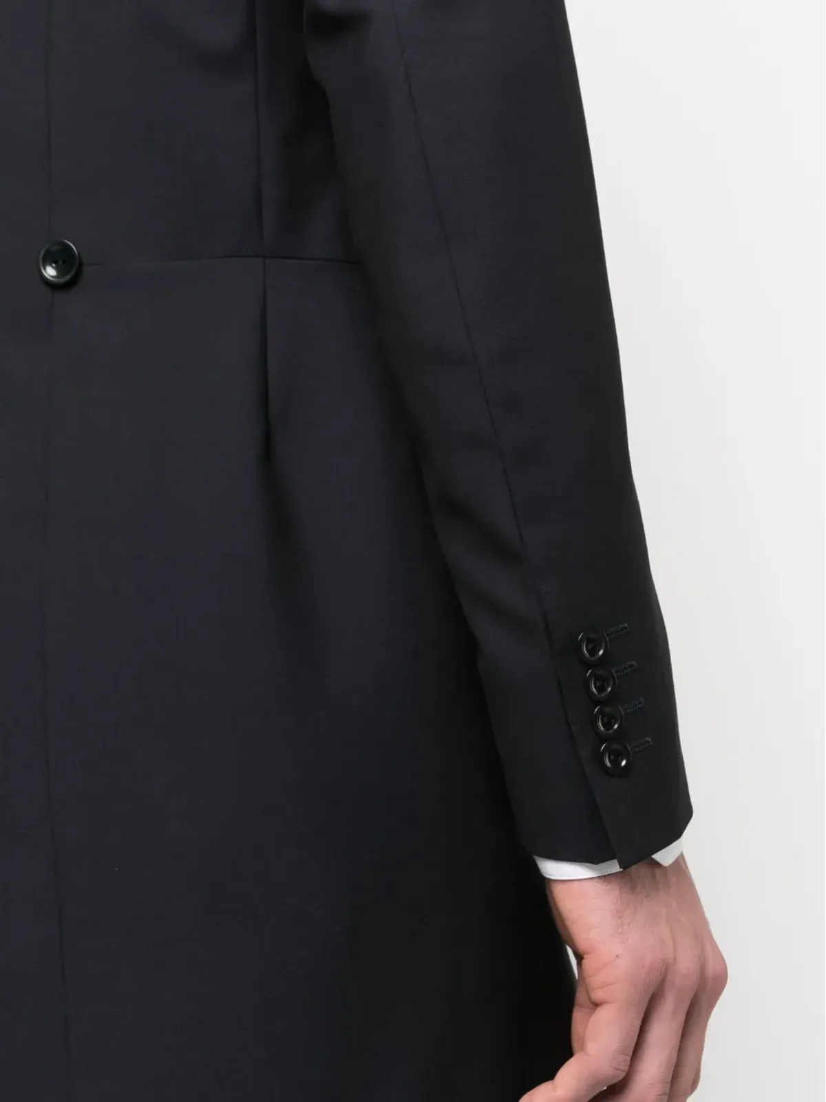 Canali シングルブレスト ウールモヘア スーツ - ブルー - 画像5