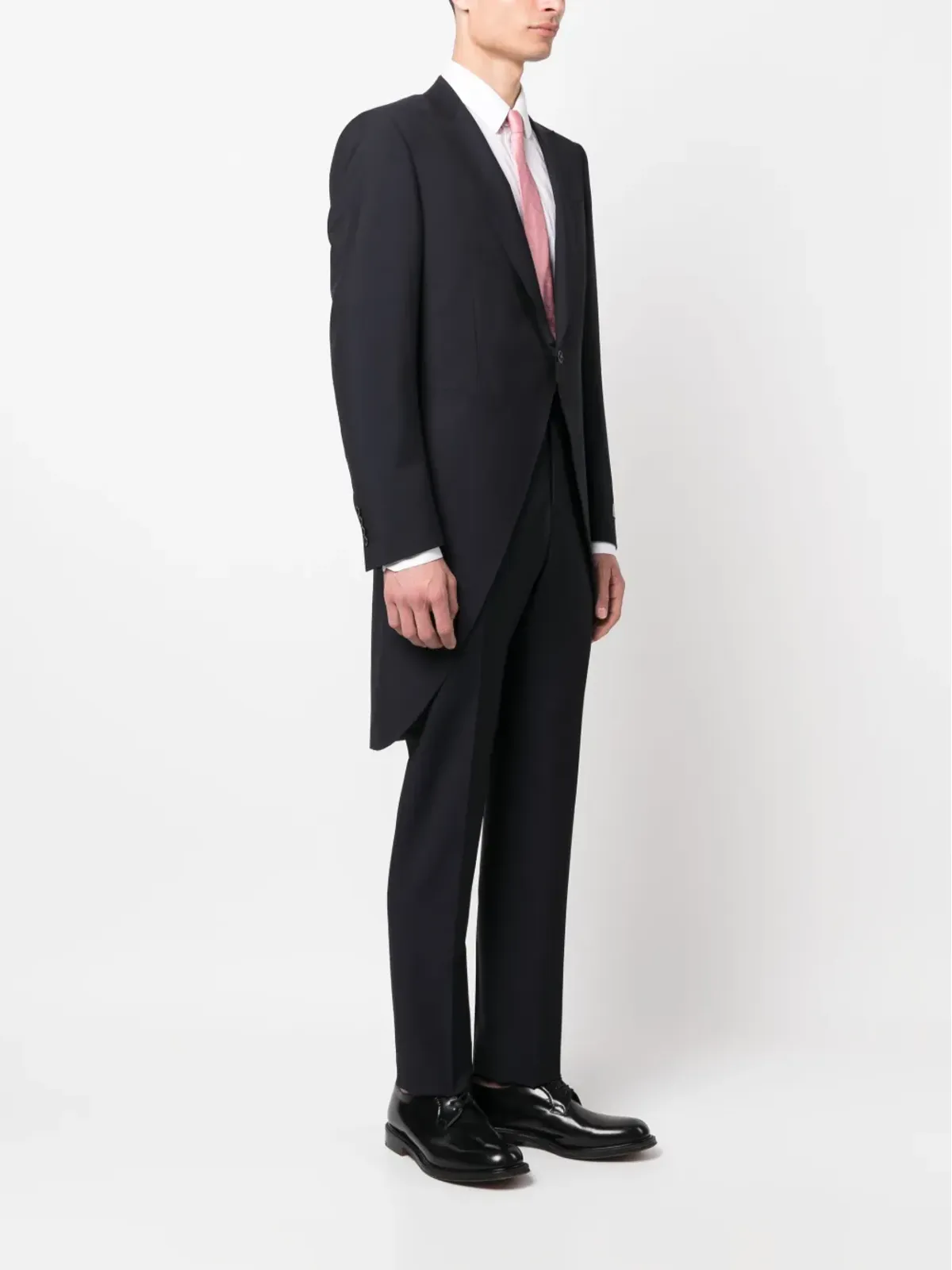 Canali シングルブレスト ウールモヘア スーツ - ブルー - 画像3