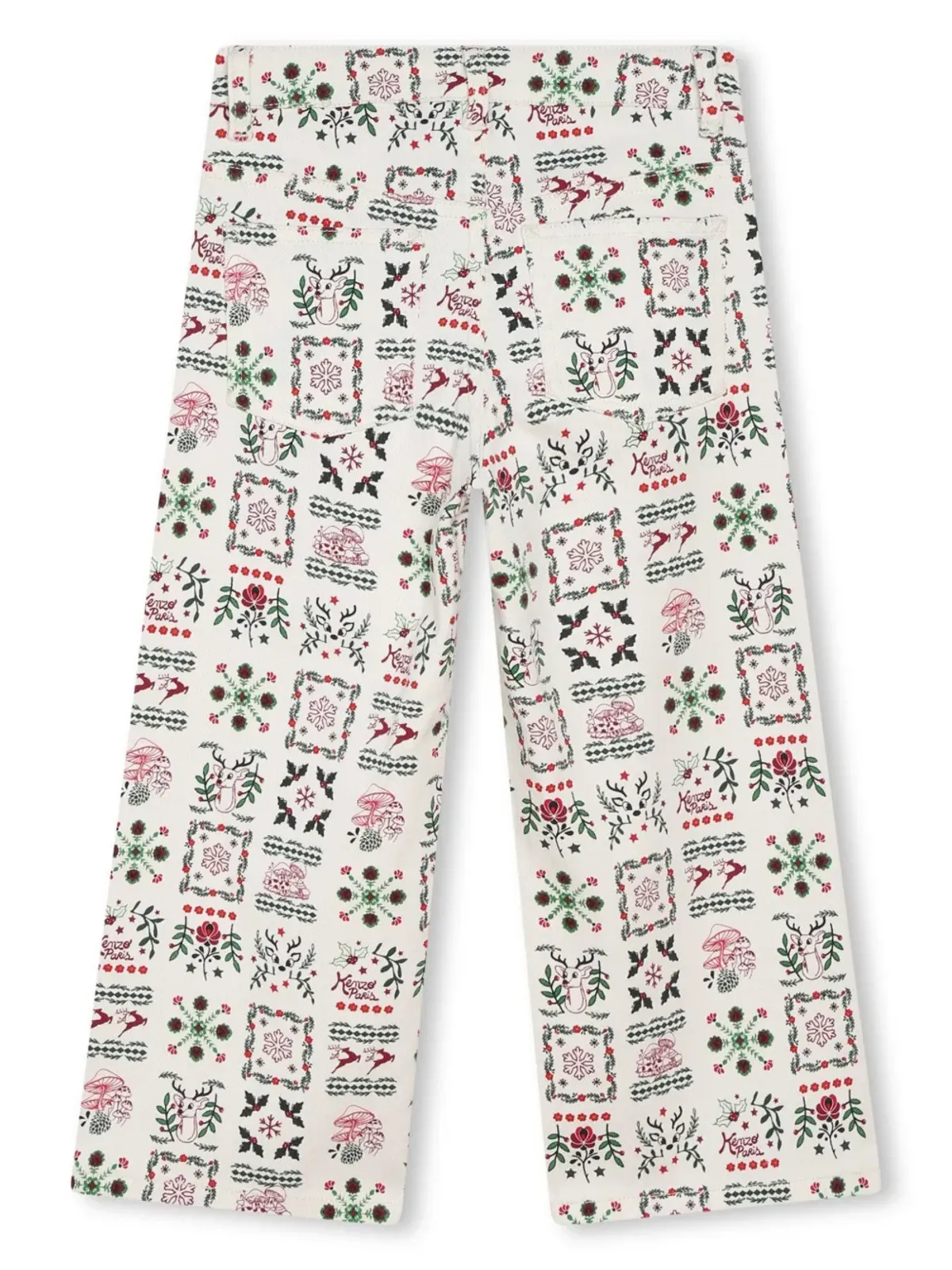Kenzo Kids 限定版 コットンパンツ ホワイト - 画像2