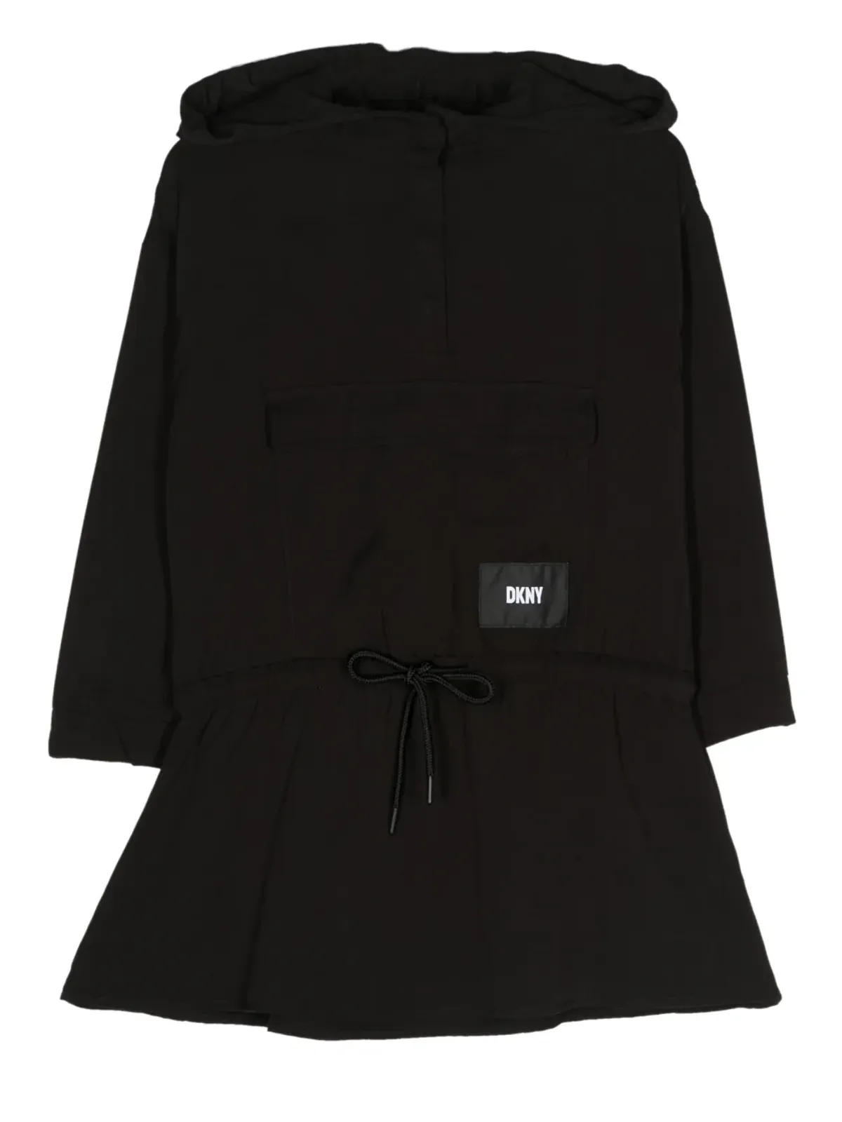 Dkny Kids ロゴパッチ フード付きドレス - 画像1