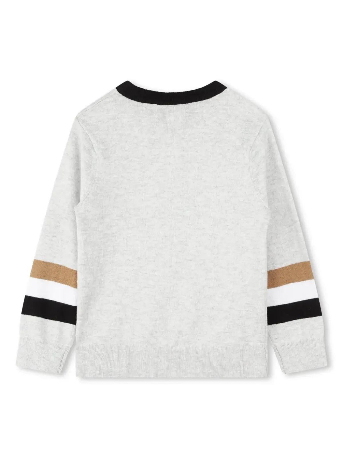 BOSS Kidswear ロゴプリント クルーネック ジャンパー（グレー） - 画像2