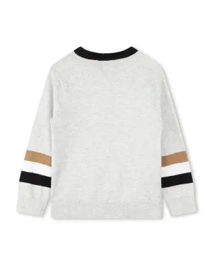 BOSS Kidswear ロゴプリント クルーネック ジャンパー（グレー） - サムネイル2