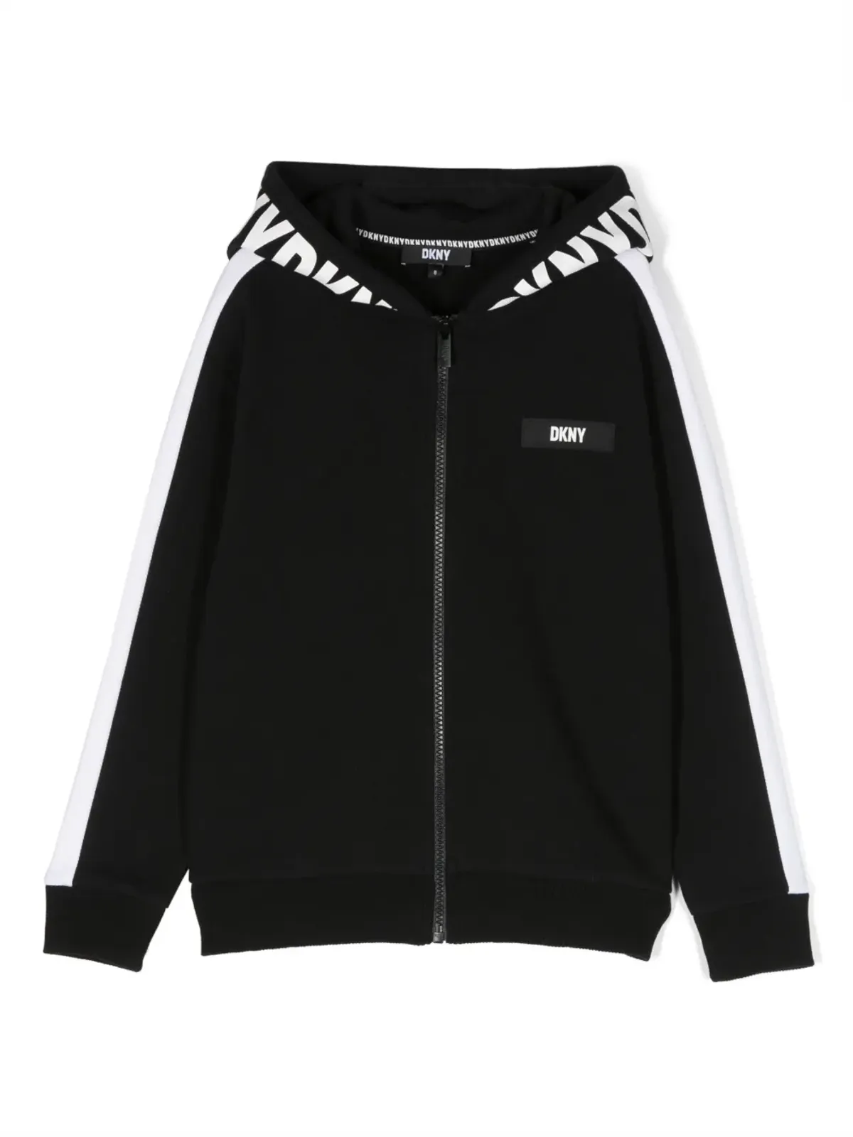Dkny Kids ロゴプリント ジップアップ フーディ - 画像1