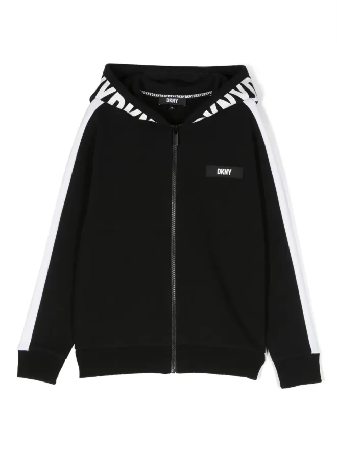 Dkny Kids Dkny Kids ロゴプリント ジップアップ フーディの商品画像