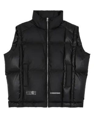 MM6 Maison Margiela ロゴプリント パッド入りジレ - サムネイル1