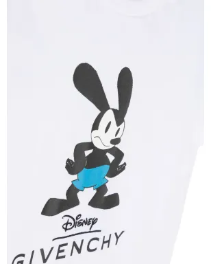 Givenchy Kids ディズニー Oswald プリント コットンTシャツ - White - サムネイル3