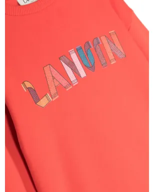 Lanvin Enfant ロゴプリント コットン スウェットシャツ - サムネイル3