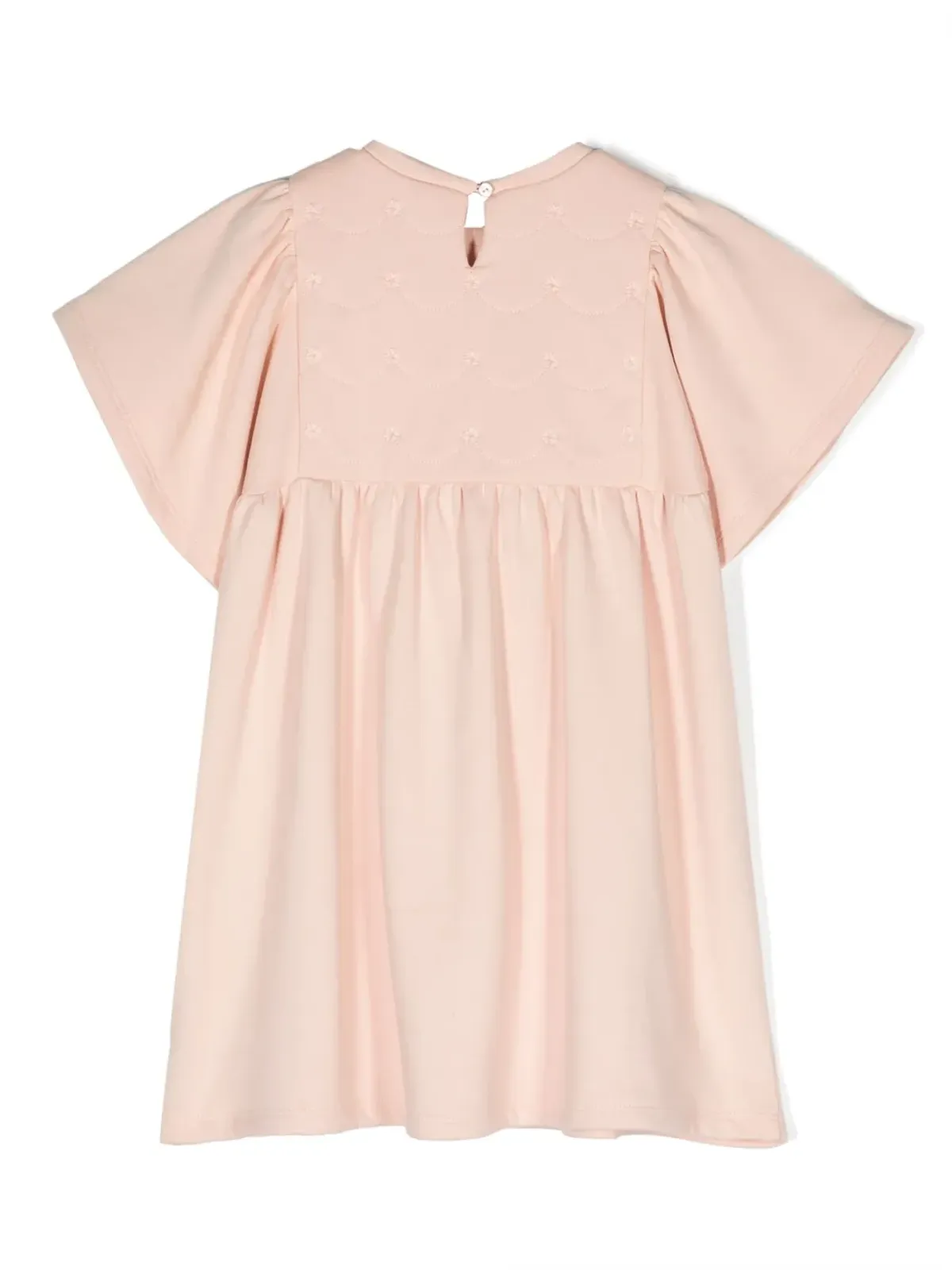 Chloé Kids 刺繍デザインのコットンワンピース - ピンク - 画像2