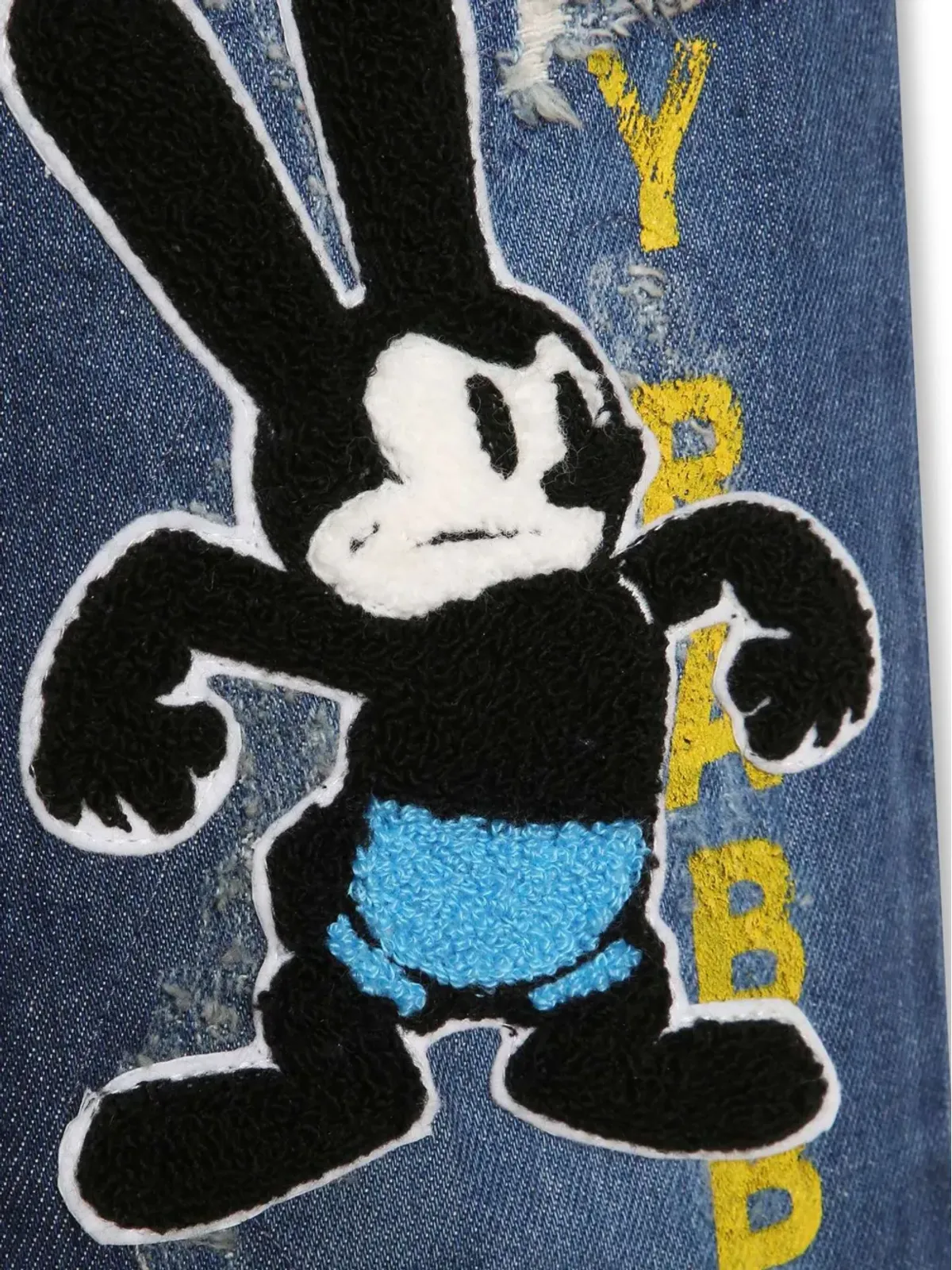 Givenchy Kids ディズニー刺繍ストレートジーンズ - 画像3