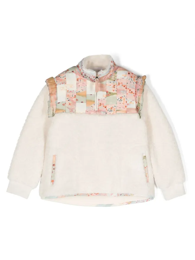 Chloé Kids Chloé Kids パネルデザイン ハイネック スウェットシャツの商品画像