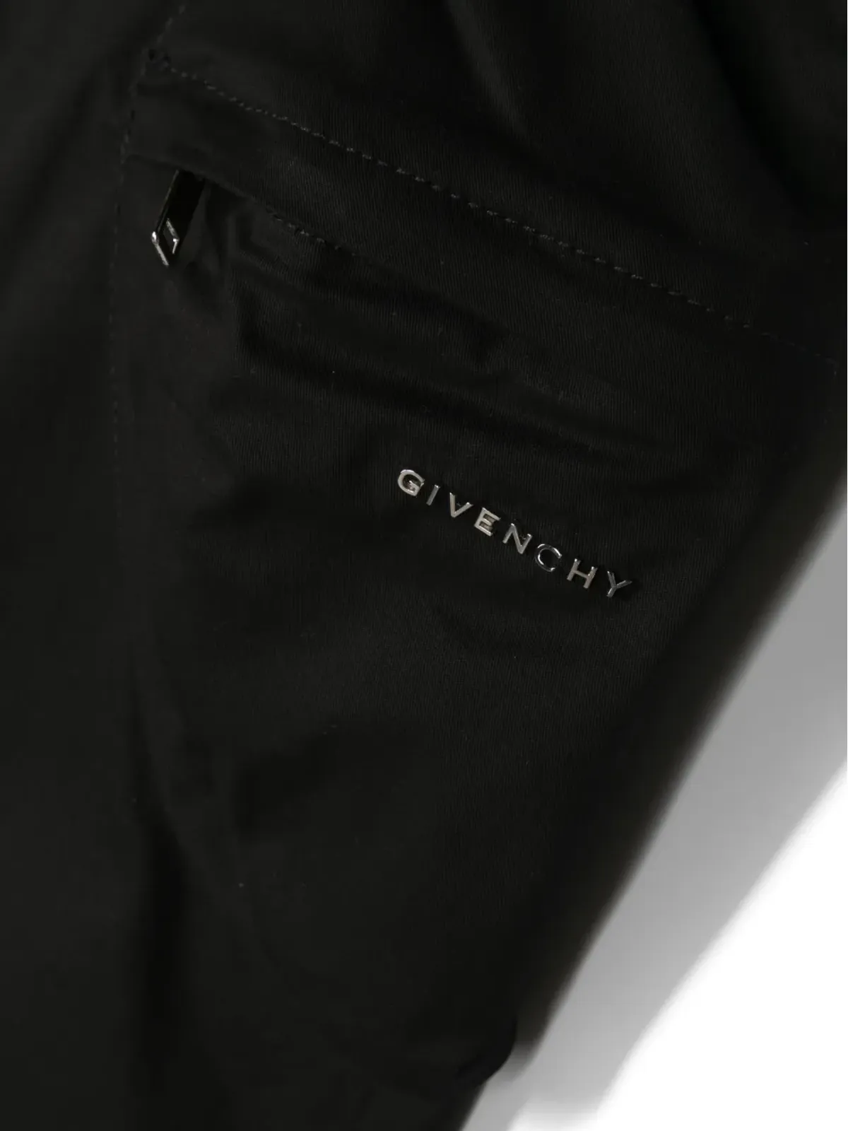 Givenchy Kids ロゴプレート付きギャバジン トラウザーズ - 画像3