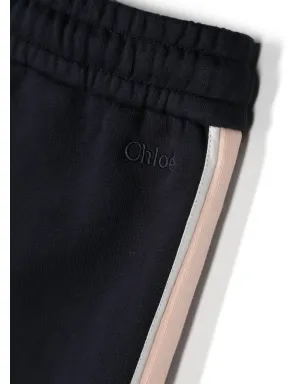 Chloé Kids カラーブロック コットン トラックパンツ - サムネイル3