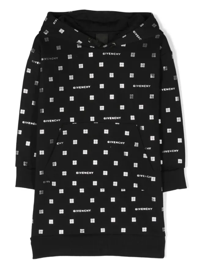 Givenchy Kids Givenchy Kids 4Gロゴ入りフード付きドレスの商品画像