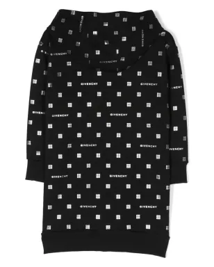 Givenchy Kids 4Gロゴ入りフード付きドレス - サムネイル2