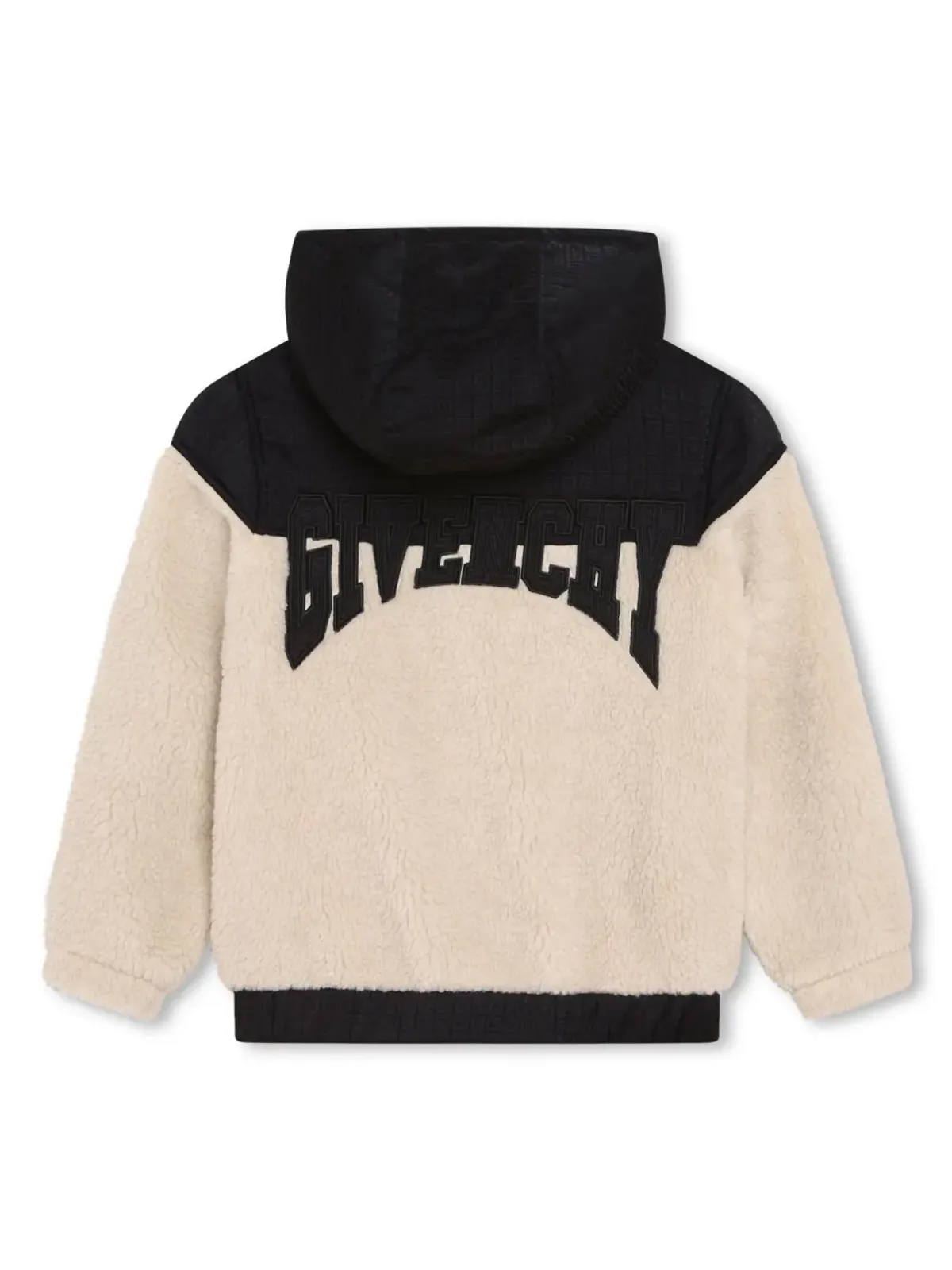 Givenchy Kids ロゴアップリケ入りパネルデザイン フード付きジャケット - 画像2