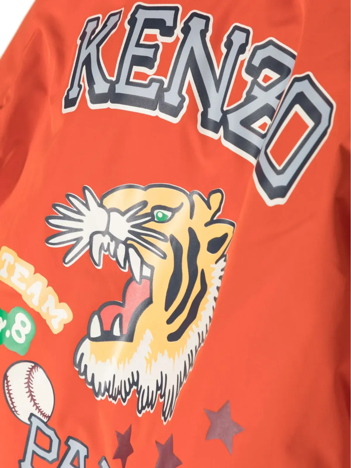 Kenzo Kids ロゴプリント フード付きジャケット オレンジ - 画像3