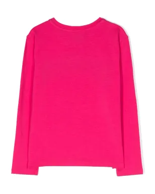 Givenchy Kids スパンコールロゴ入り長袖Tシャツ - サムネイル2