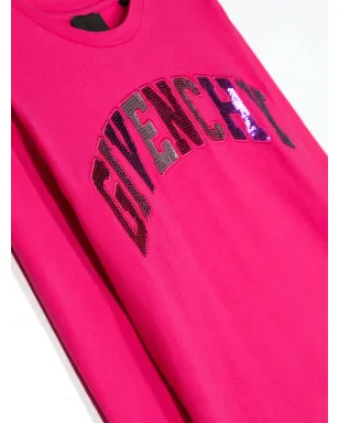 Givenchy Kids スパンコールロゴ入り長袖Tシャツ - サムネイル3
