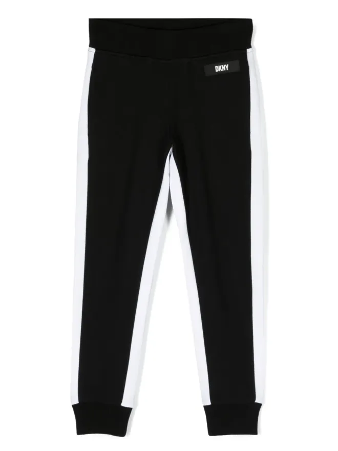 Dkny Kids Dkny Kids サイドストライプ トラックパンツ ブラックの商品画像