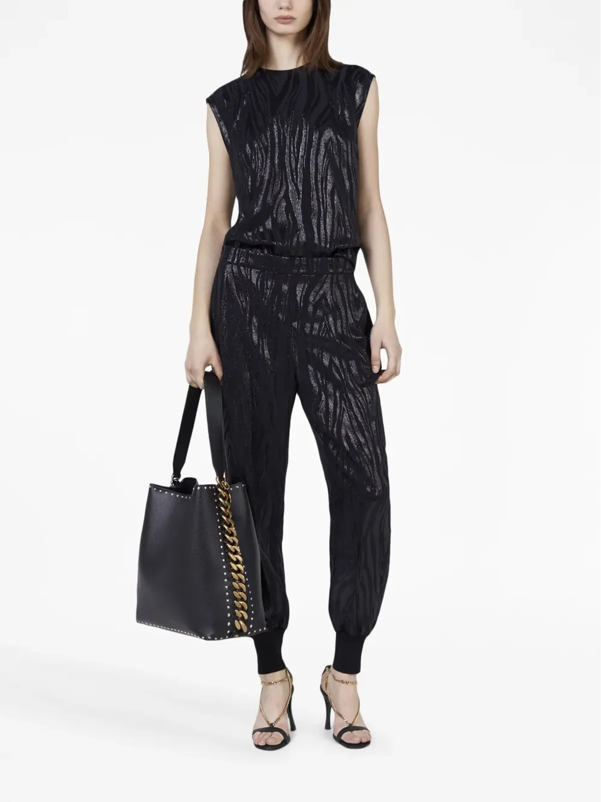 Stella McCartney 木目調テーパードパンツ - 画像2