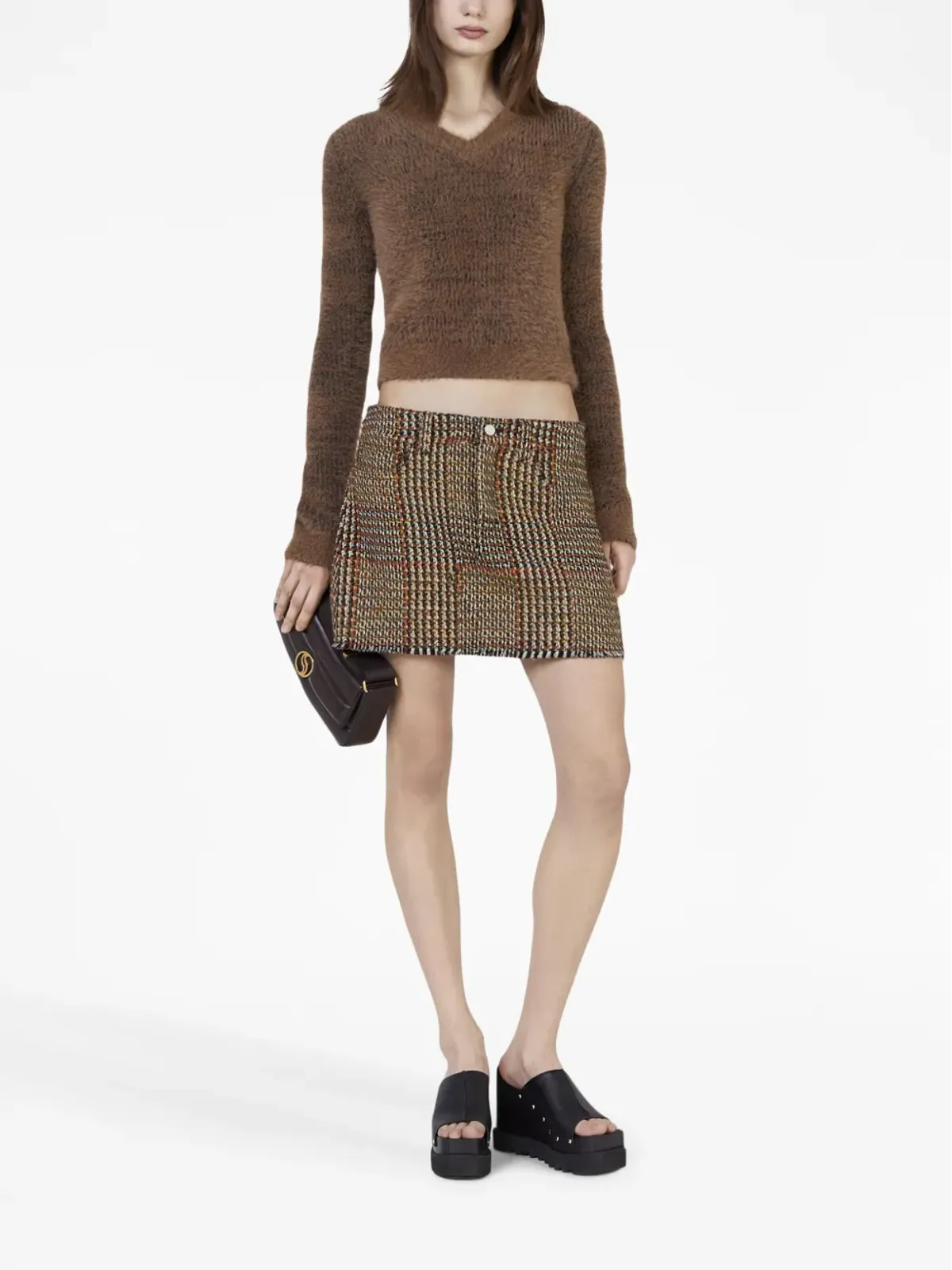 Stella McCartney ウールツイード ミニスカート - 画像2