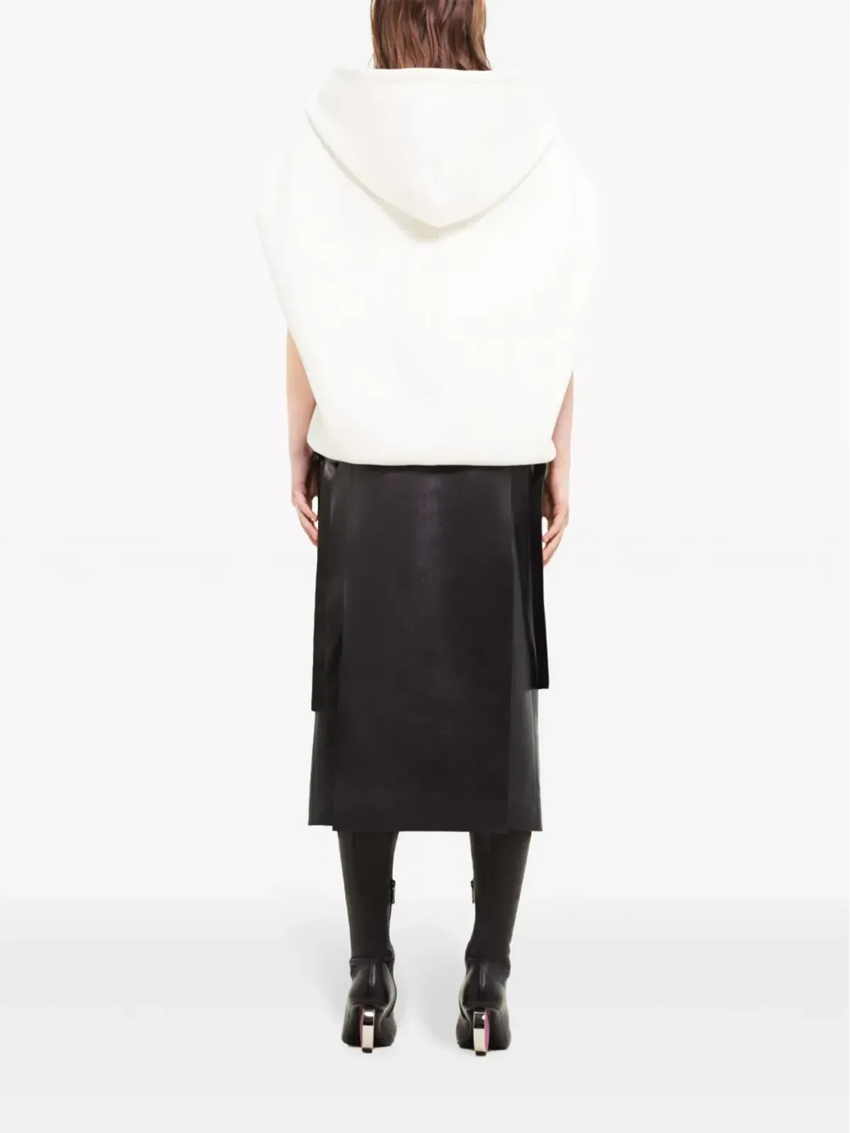 Courrèges スペース フリース フーディー（ホワイト） - 画像4