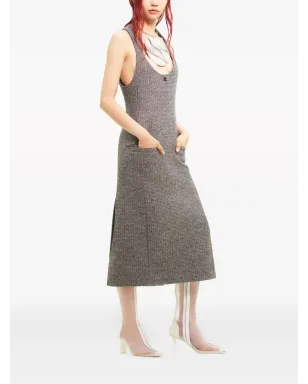 Courrèges ウールブレンド ミディドレス - サムネイル3