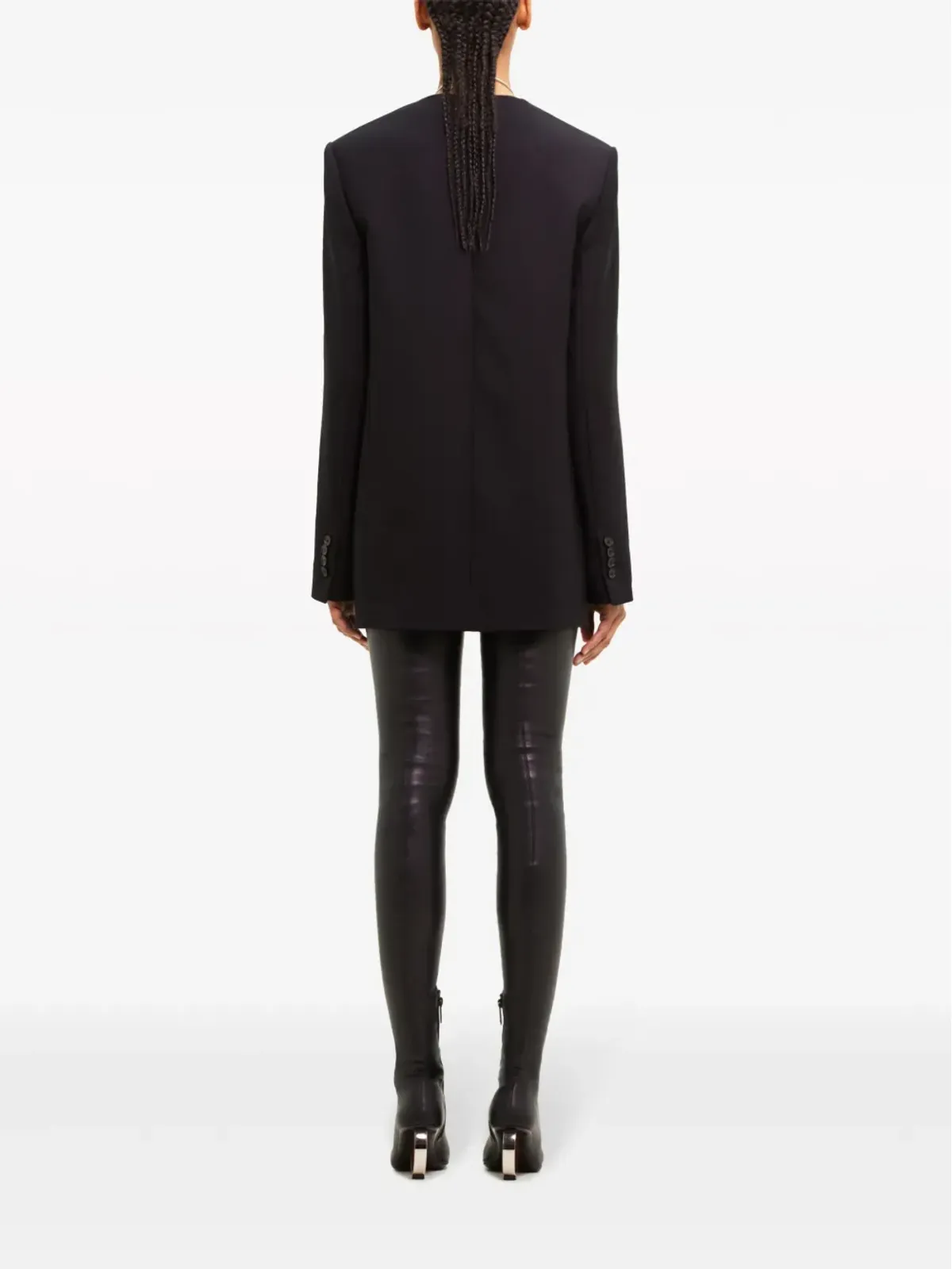Courrèges カットアウト ヴァージンウール ミニドレス - 画像4