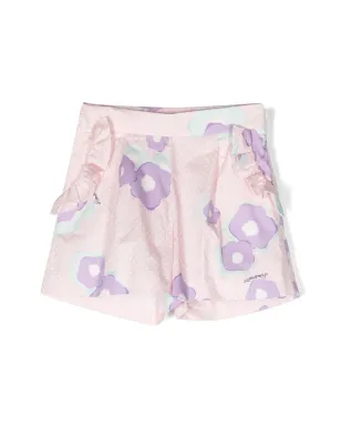 Simonetta ラッフルディテール花柄プリントショートパンツ - サムネイル1