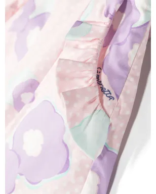 Simonetta ラッフルディテール花柄プリントショートパンツ - サムネイル3