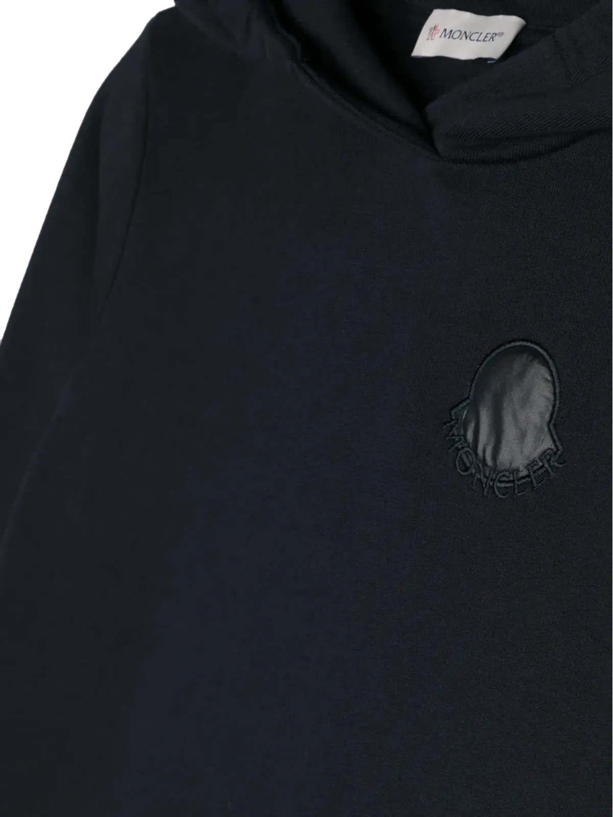 Moncler Enfant ロングライン コットン フード付きドレス - 画像3