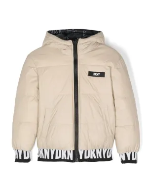 Dkny Kids リバーシブル中綿フード付きジャケット - サムネイル1