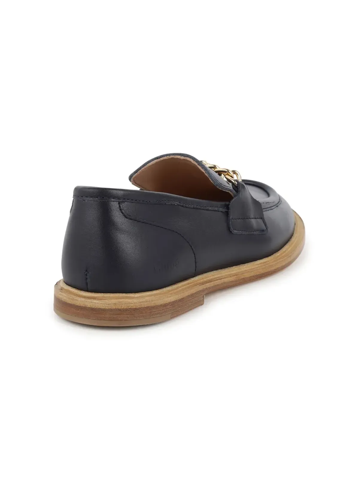 Chloé Kids チェーンリンク レザー モカシン - 画像3