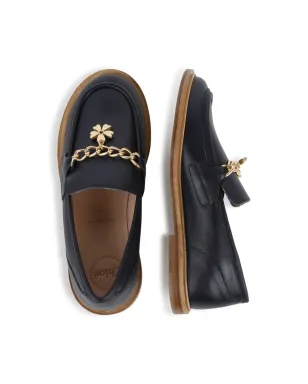 Chloé Kids チェーンリンク レザー モカシン - サムネイル4