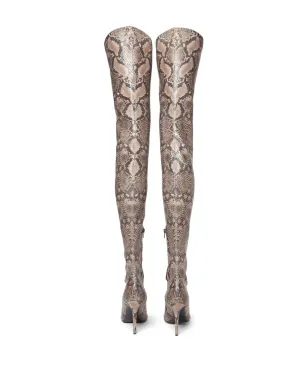 Stella McCartney ステラアイコニック パイソンプリント ブーツ - サムネイル3