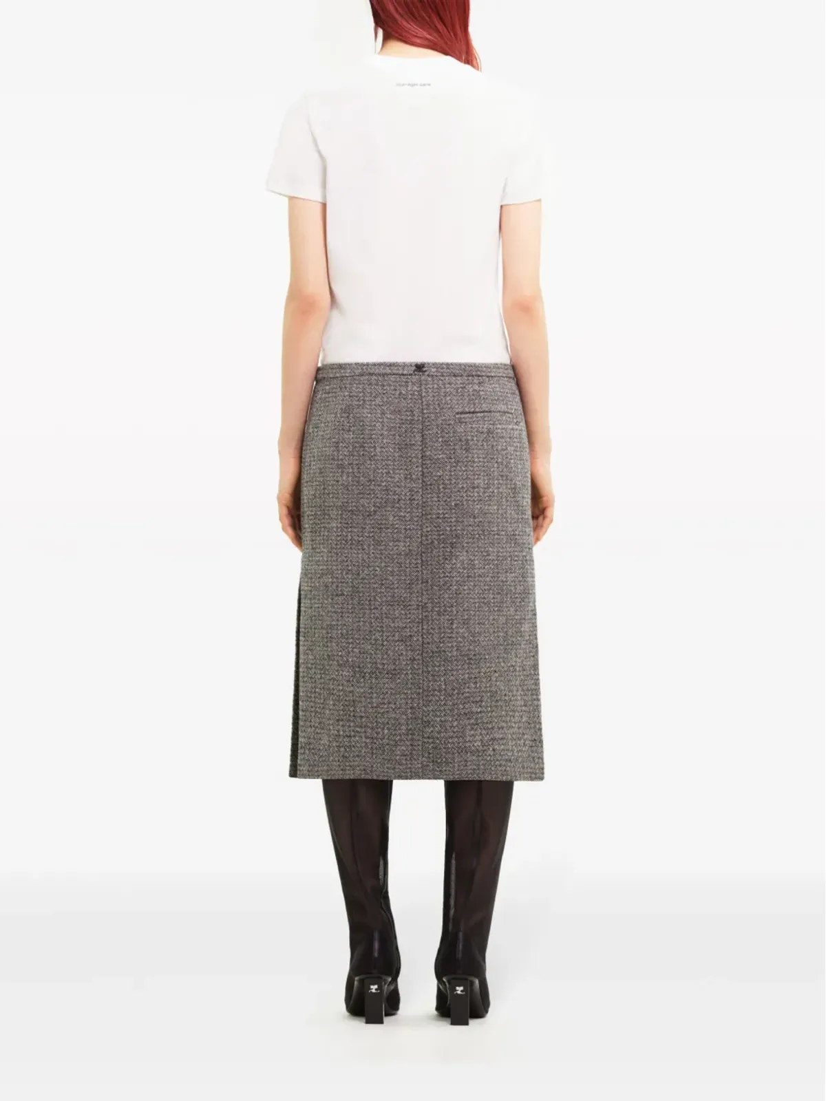 Courrèges ロゴプリント Tシャツ - 画像4