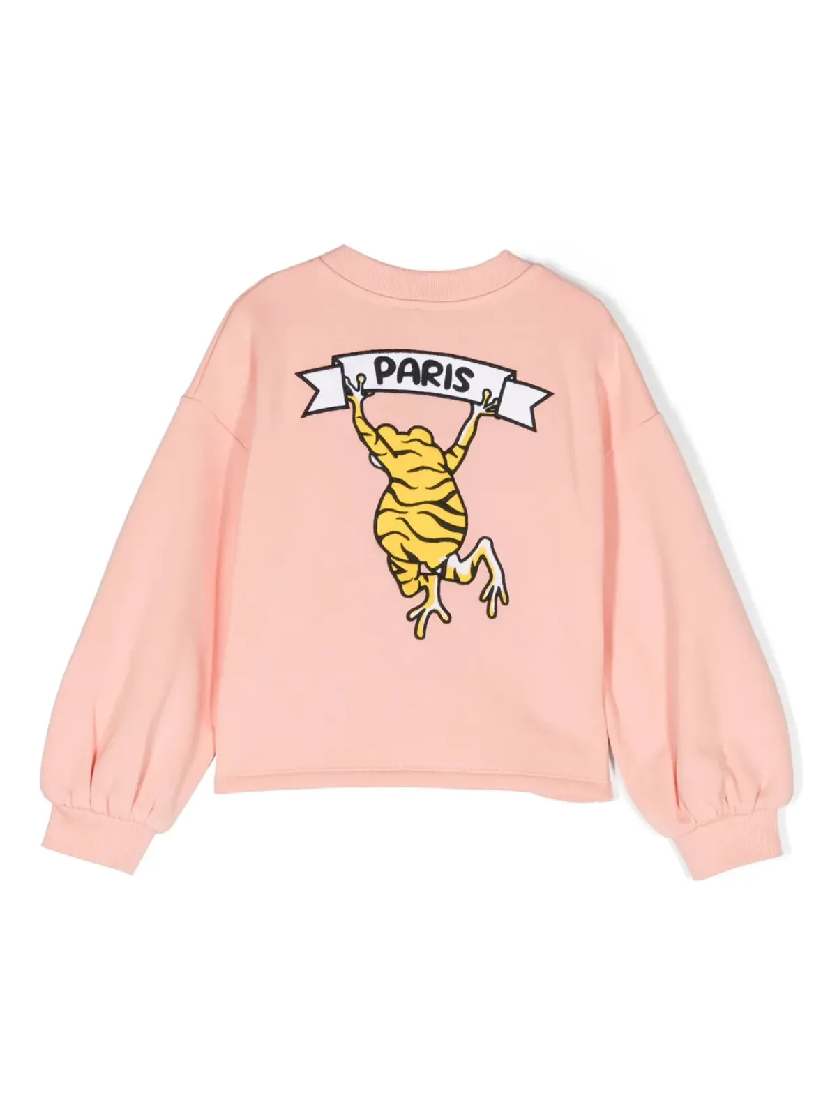 Kenzo Kids パリプリント コットン スウェットシャツ ピンク - 画像2