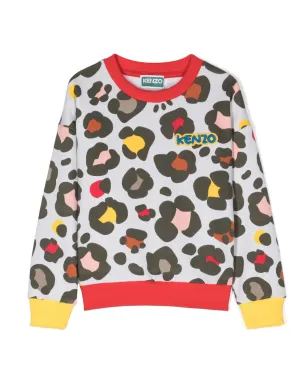 Kenzo Kids アニマルプリント スウェットシャツ - サムネイル1