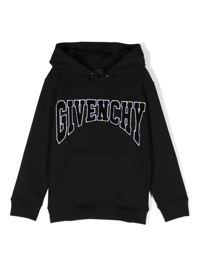 Givenchy Kids Givenchy Kids ロゴパッチ ドローストリング フーディーの商品画像