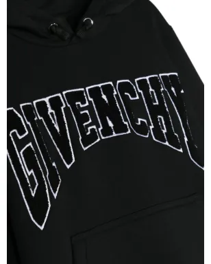 Givenchy Kids ロゴパッチ ドローストリング フーディー - サムネイル3