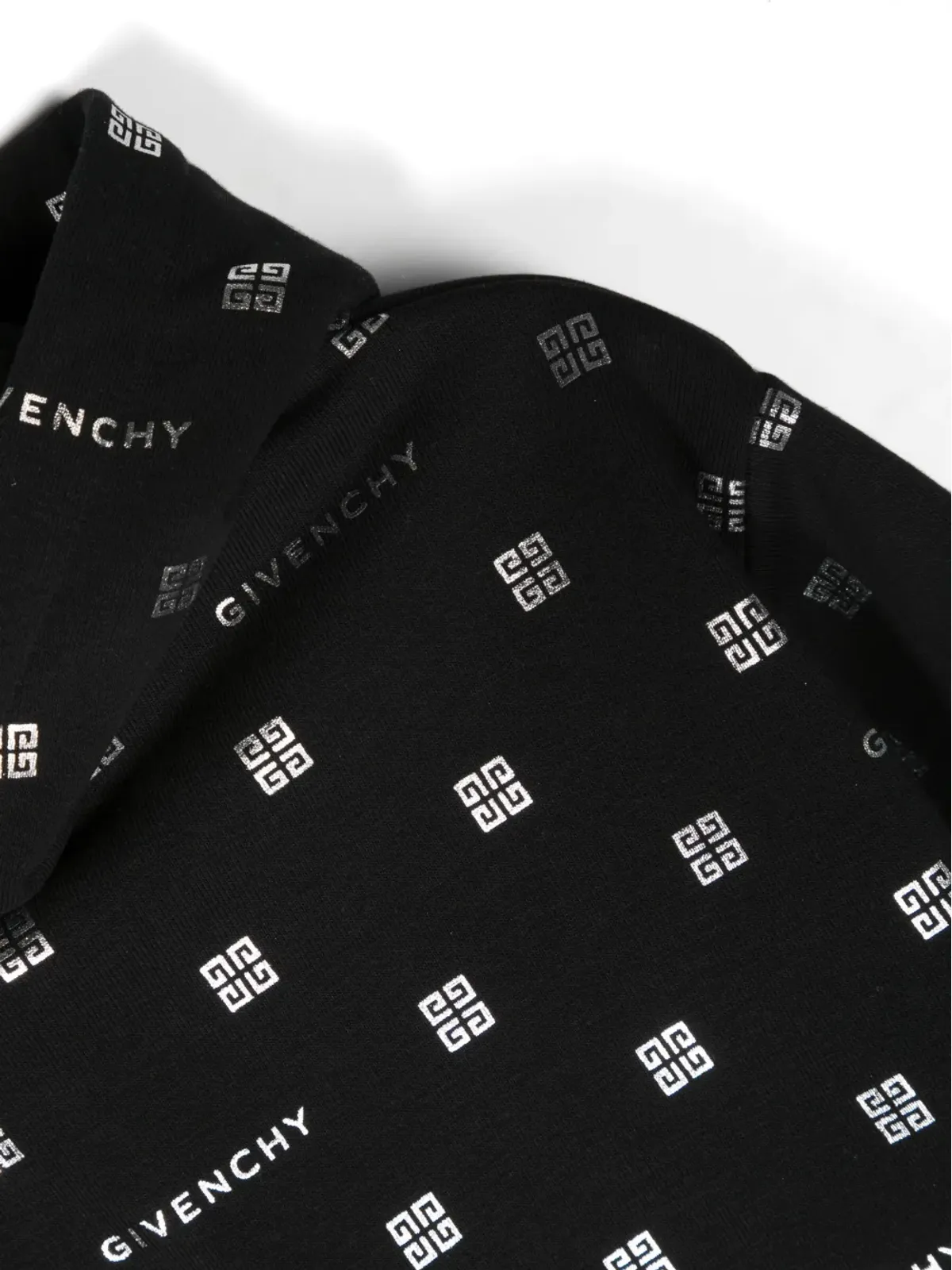 Givenchy Kids モノグラムプリント ドローストリングフーディー - ブラック - 画像3